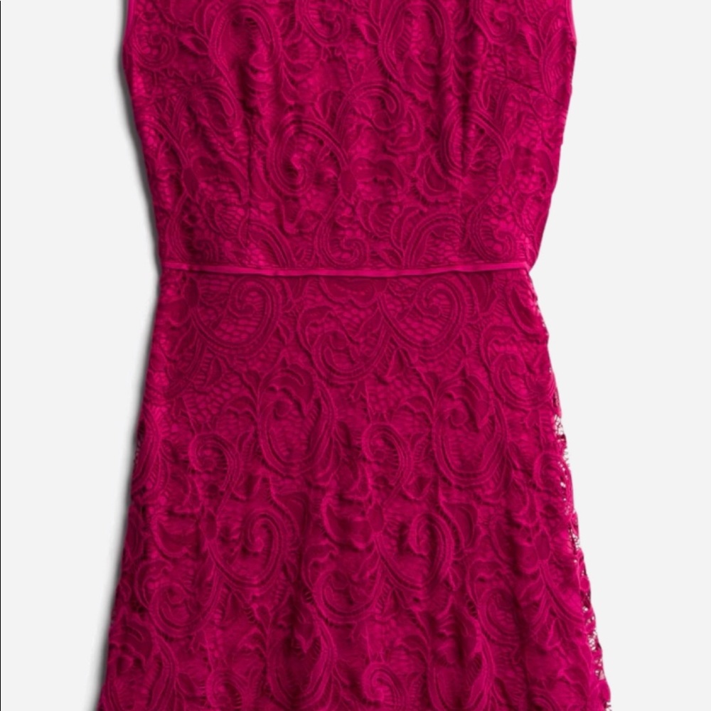 Wisp burgundy lace dress
